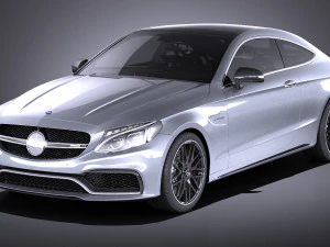 Mercedes-Benz C63 AMG Sedan 2017 vray Modelo 3D
