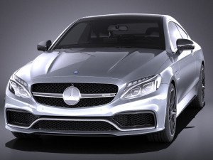 Mercedes-Benz C63 AMG Sedan 2017 vray 3D Model
