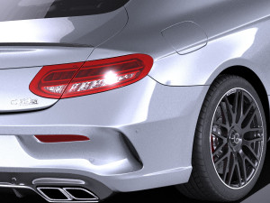 Mercedes-Benz C63 AMG Sedan 2017 vray 3D Model