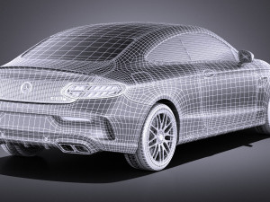 Mercedes-Benz C63 AMG Sedan 2017 vray 3D Model