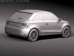 Audi A1 2010 3D Model
