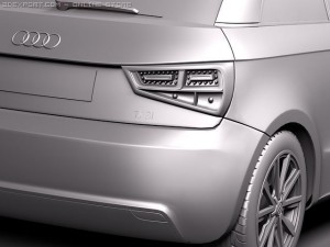 Audi A1 2010 3D Model