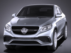 Mercedes-Benz GLE 63 AMG Coupe 2017 vray 3D Модель