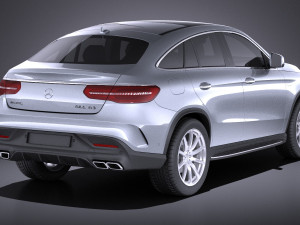 Mercedes-Benz GLE 63 AMG Coupe 2017 vray 3D Модель