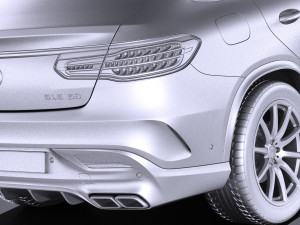 Mercedes-Benz GLE 63 AMG Coupe 2017 vray 3D Модель