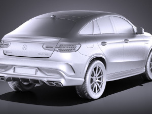 Mercedes-Benz GLE 63 AMG Coupe 2017 vray 3D Модель