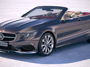 Mercedes-Benz S-Class Cabriolet 2018 3D Model
