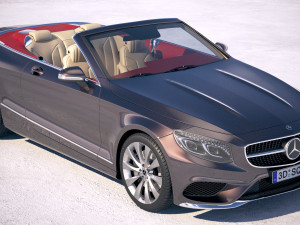 Mercedes-Benz S-Class Cabriolet 2018 3D Model