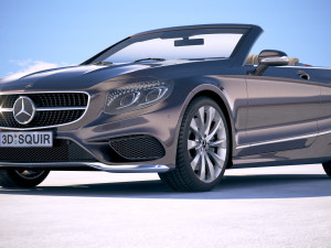 Mercedes-Benz S-Class Cabriolet 2018 3D Model