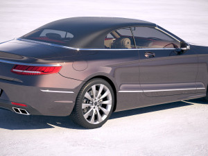 Mercedes-Benz S-Class Cabriolet 2018 3D Model