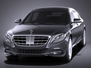 Mercedes-Benz S-class Maybach 2016 vray 3D Model