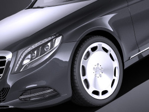 Mercedes-Benz S-class Maybach 2016 vray 3D Model