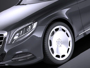 Mercedes-Benz S-class Maybach 2016 vray 3D Model