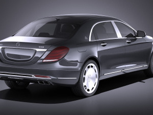 Mercedes-Benz S-class Maybach 2016 vray 3D Model