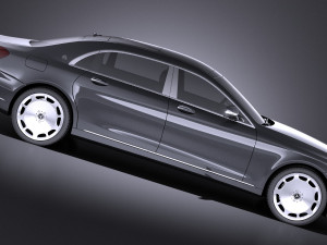 Mercedes-Benz S-class Maybach 2016 vray 3D Model