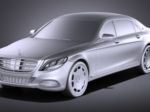 Mercedes-Benz S-class Maybach 2016 vray 3D Model