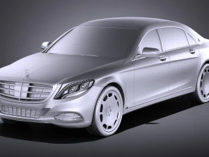 Mercedes-Benz S-class Maybach 2016 vray 3D Model