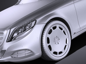 Mercedes-Benz S-class Maybach 2016 vray 3D Model