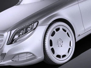 Mercedes-Benz S-class Maybach 2016 vray 3D Model