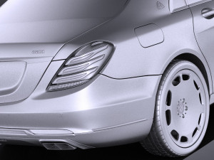 Mercedes-Benz S-class Maybach 2016 vray 3D Model