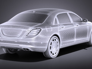 Mercedes-Benz S-class Maybach 2016 vray 3D Model