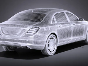 Mercedes-Benz S-class Maybach 2016 vray 3D Model