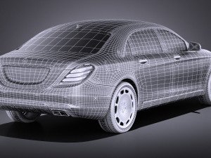 Mercedes-Benz S-class Maybach 2016 vray 3D Model