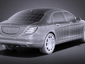 Mercedes-Benz S-class Maybach 2016 vray 3D Model