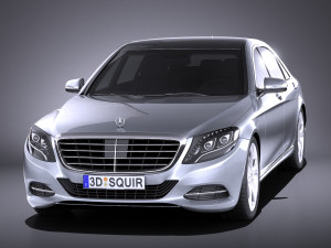 Mercedes-Benz S-class 2016 vray Modello 3D