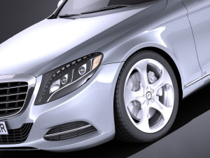 Mercedes-Benz S-class 2016 vray Modello 3D