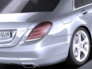Mercedes-Benz S-class 2016 vray Modello 3D