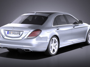 Mercedes-Benz S-class 2016 vray Modello 3D