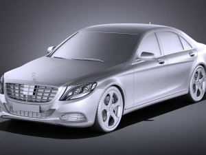 Mercedes-Benz S-class 2016 vray Modello 3D