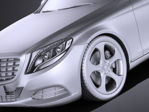 Mercedes-Benz S-class 2016 vray Modello 3D