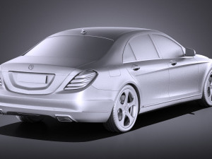 Mercedes-Benz S-class 2016 vray Modello 3D