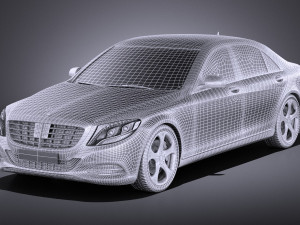 Mercedes-Benz S-class 2016 vray Modello 3D
