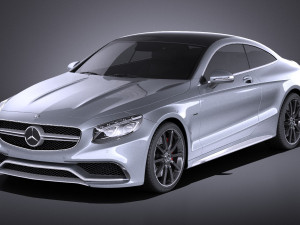mercedes-benz s63 amg coupe 2016 vray 3D Model