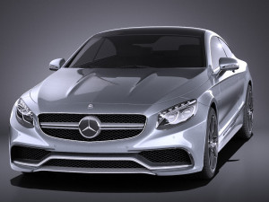 Mercedes-Benz S63 AMG Coupe 2016 vray 3D-Modell