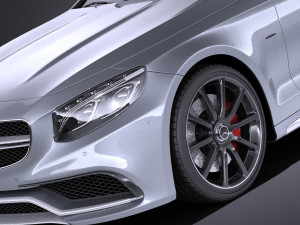Mercedes-Benz S63 AMG Coupe 2016 vray 3D-Modell