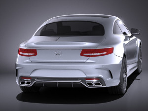 Mercedes-Benz S63 AMG Coupe 2016 vray 3D-Modell