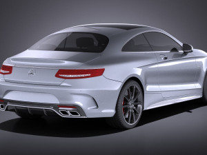 Mercedes-Benz S63 AMG Coupe 2016 vray 3D-Modell