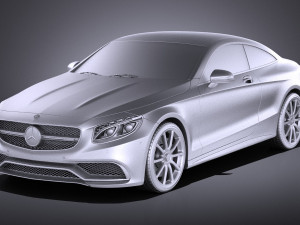 Mercedes-Benz S63 AMG Coupe 2016 vray 3D-Modell