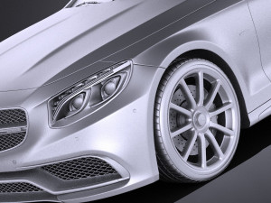 Mercedes-Benz S63 AMG Coupe 2016 vray 3D-Modell