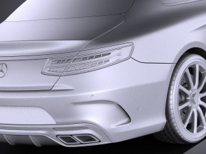 Mercedes-Benz S63 AMG Coupe 2016 vray 3D-Modell
