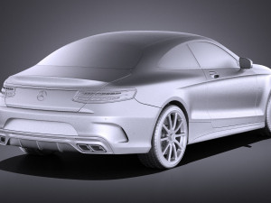 Mercedes-Benz S63 AMG Coupe 2016 vray 3D-Modell