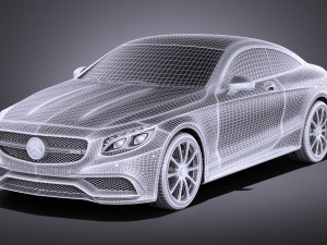 Mercedes-Benz S63 AMG Coupe 2016 vray 3D-Modell