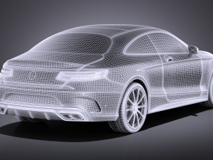 Mercedes-Benz S63 AMG Coupe 2016 vray 3D-Modell