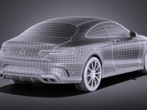 Mercedes-Benz S63 AMG Coupe 2016 vray 3D-Modell