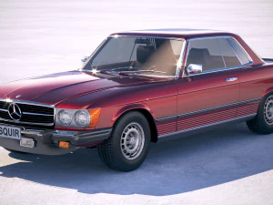 Mercedes-Benz SL USA C107 1981 Modello 3D