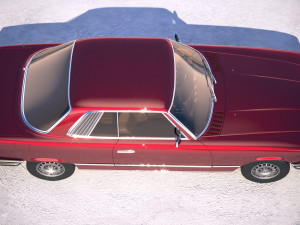 Mercedes-Benz SL USA C107 1981 3D Model